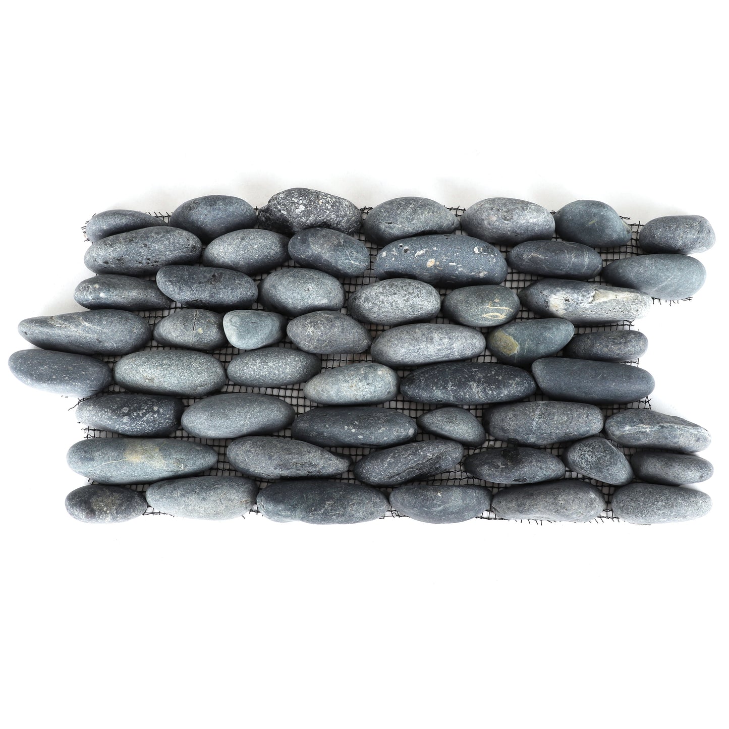 Stacked Black Pebble Tile - 10 Pack