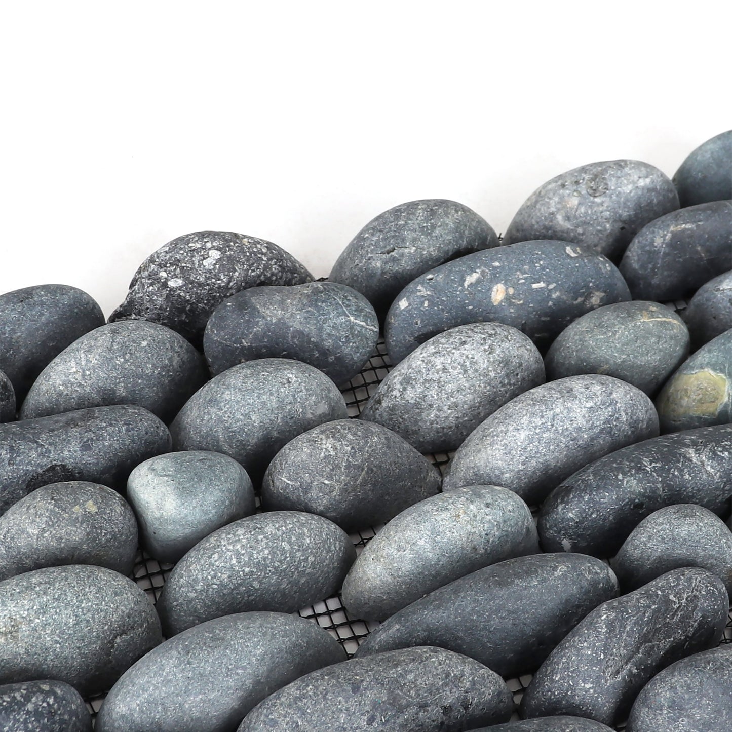 Stacked Black Pebble Tile - 10 Pack