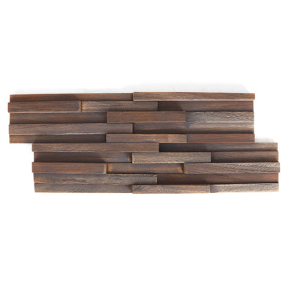 Shaded Teak 3D Wall Panels