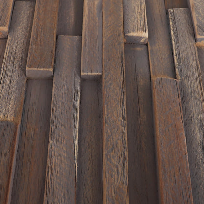 Shaded Teak 3D Wall Panels