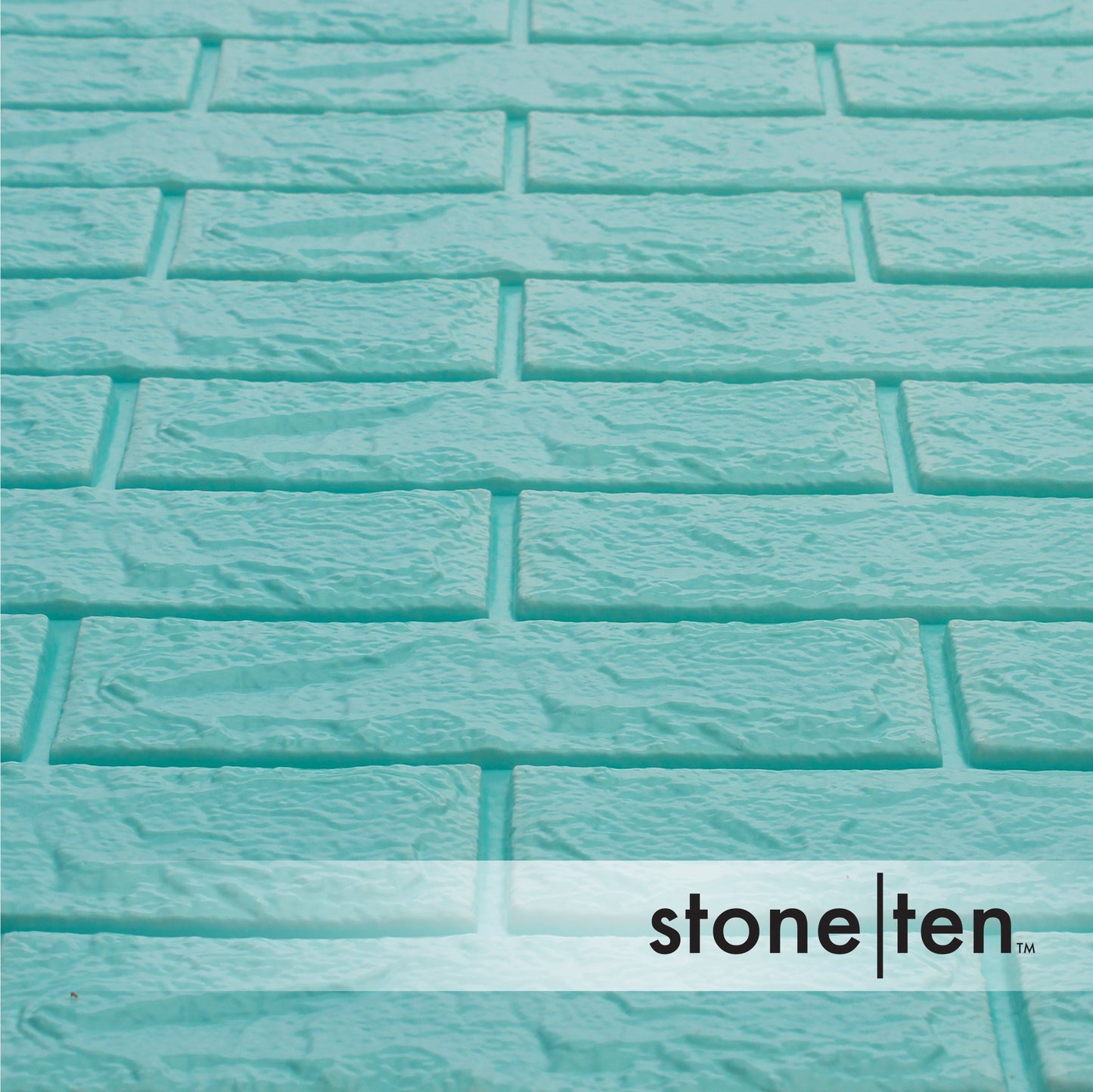 Seafoam Blue Foam Brick Wall Panel