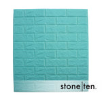 Seafoam Blue Foam Brick Wall Panel