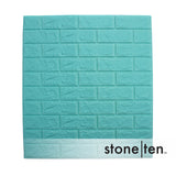 Seafoam Blue Foam Brick Wall Panel