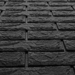 Black Foam Brick Wall Panel