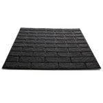 Black Foam Brick Wall Panel