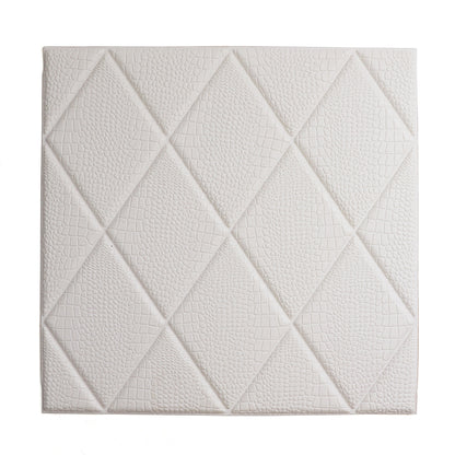 Wild White Foam Diamond Panels