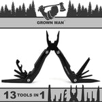 Grown Man™ Survivor Multi Tool - Black