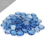 Light Blue Reflective Fire Glass Beads