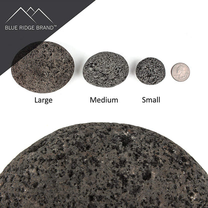 Tumbled Lava Rock Assortment - 3/4 - 3 Inch (SM/MD/LG)