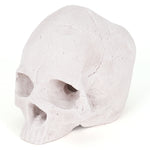 Ceramic Fire Skull - White - Medium