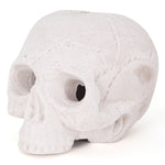 Ceramic Fire Skull - White - Large